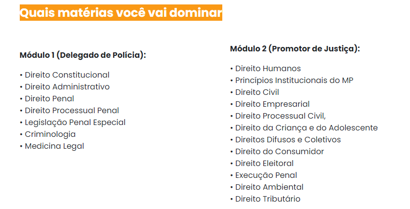 Info Curso Delegado + Ministério Público - Preparação Extensiva 2024 - Rateio Dedicação Delta