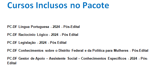 informações Curso PC-DF Assistente Social 2024 - Pós Edital - Rateio Estratégia