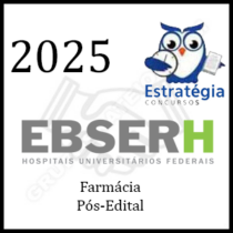 Curso EBSERH – Farmácia – Pacote Completo (Pós-Edital) – 2025 – Rateio Estratégia