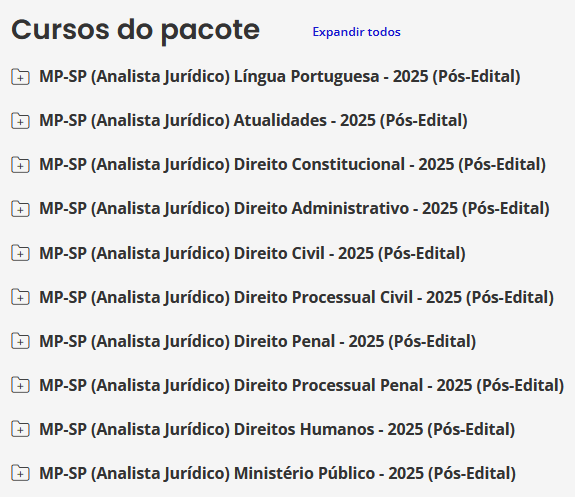 (Analista Jurídico) Pacote (Pós-Edital) - Rateio Estratégia