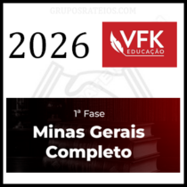 1ª Fase para Concurso de Cartório Minas Gerais [2026] Rateio VFK Educação