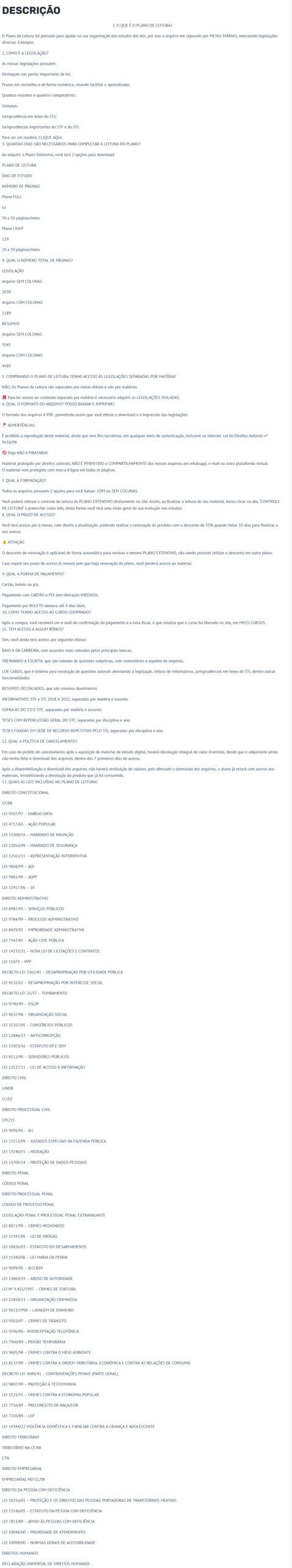 Extensivo Analistas: TJ'S e TRF [2026] Rateio Legislação Destacada