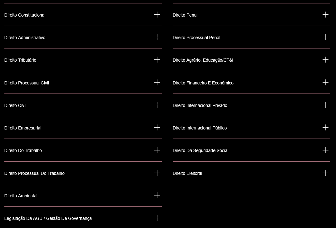 Informações Preparação Extensiva Carreiras da AGU [2025] Rateio Aprovação PGE