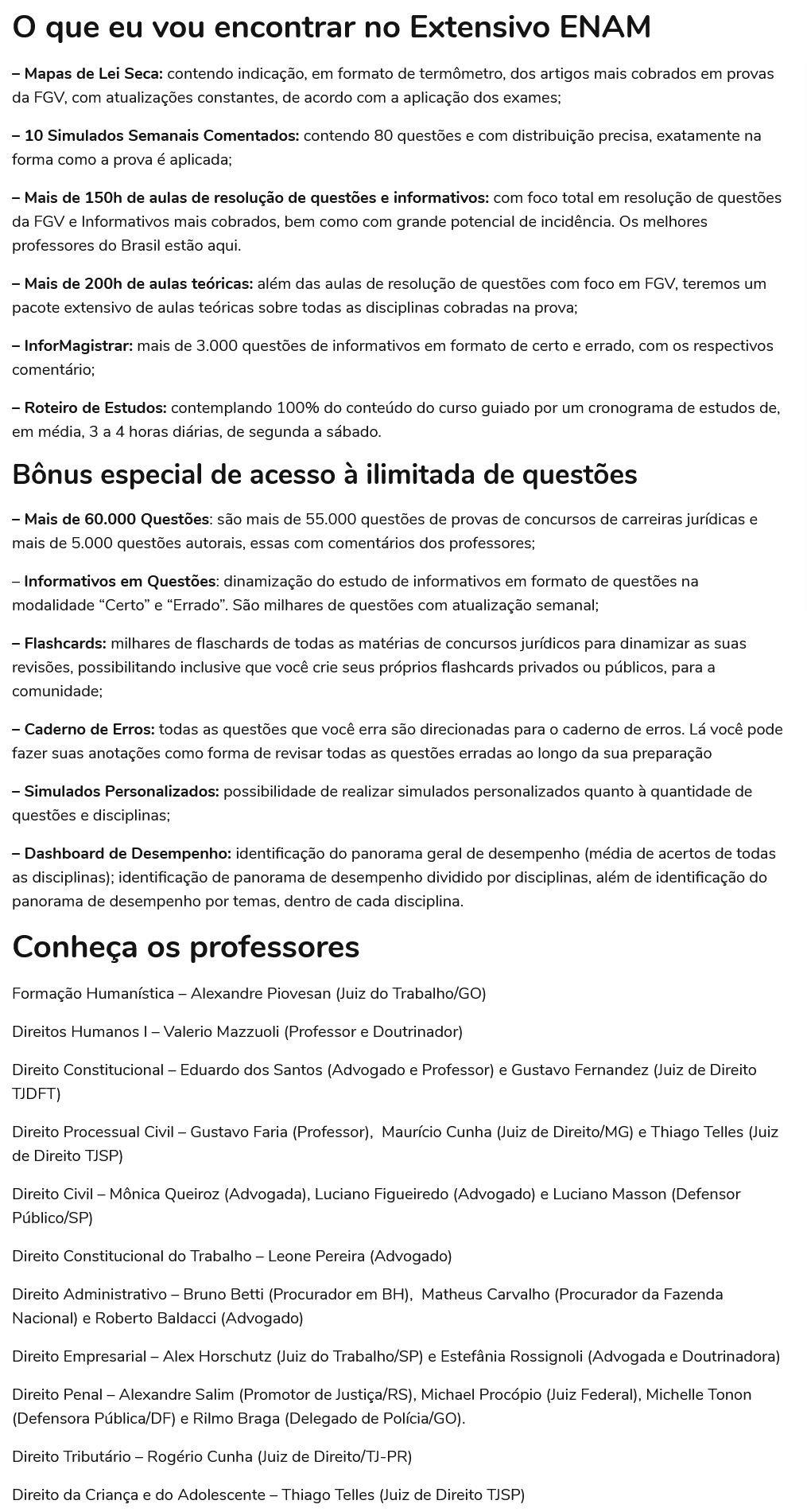 Informações Enam 2026 [Extensivo] Rateio Magistrar Educacional