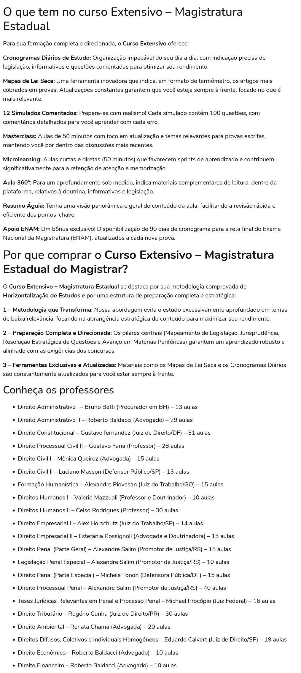 Informações Magistratura Estadual 2026 [Extensivo] Rateio Magistrar Educacional