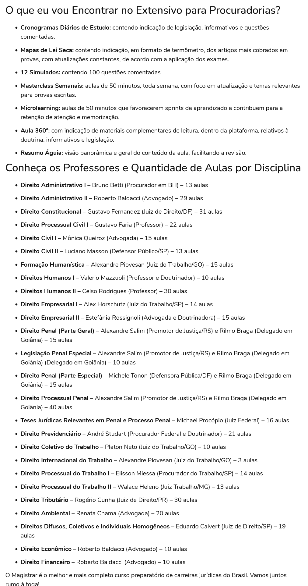 Procuradorias 2026 [Extensivo] Rateio Magistrar Educacional