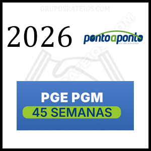 Novo Regular PGE PGM 45 Semanas [2026] Rateio Ponto a Ponto