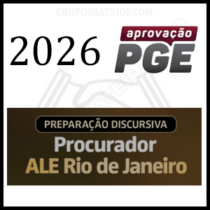 PREPARAÇÃO DISCURSIVA - PROCURADOR ALERJ [2026] Rateio Aprovação PGE
