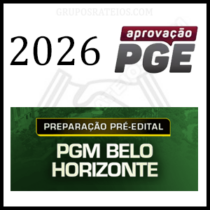 PREPARAÇÃO PRÉ-EDITAL - PGM BH [2026] Rateio Aprovação PGE