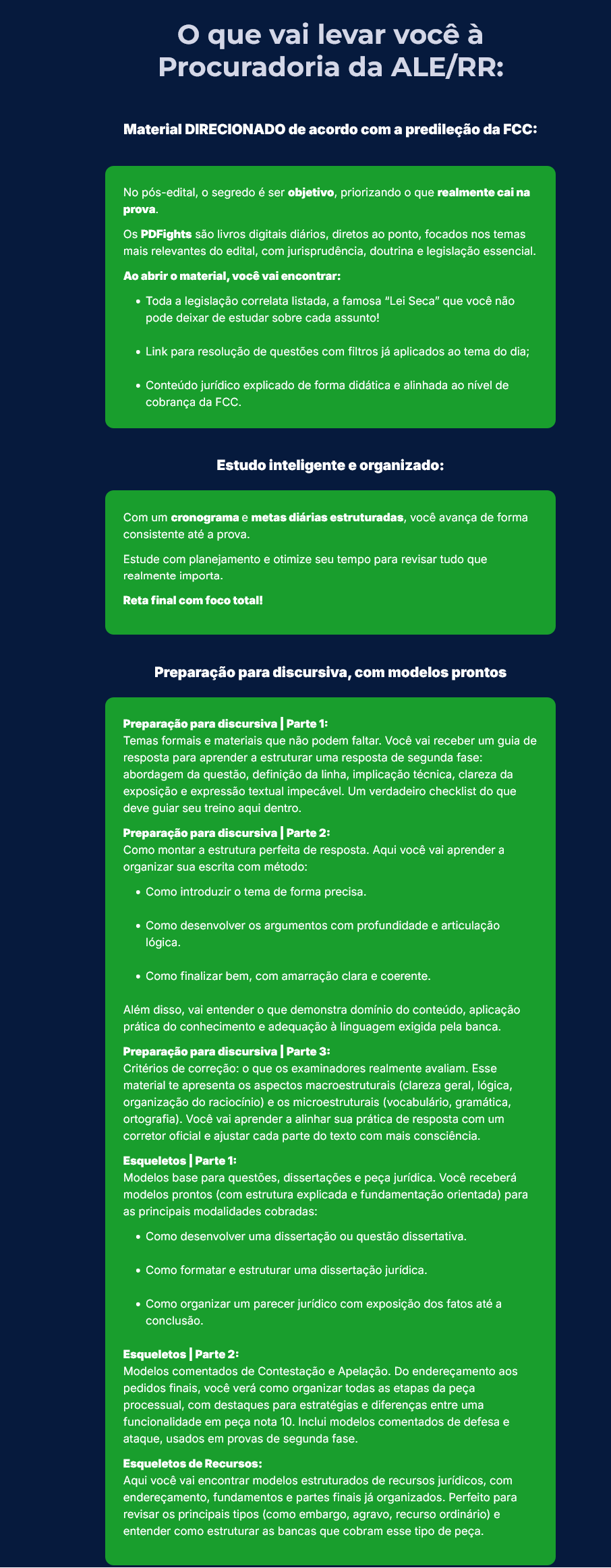 Informações Sprint Final PROCURADOR ALE RR [2026] Rateio Revisão Ensino Jurídico