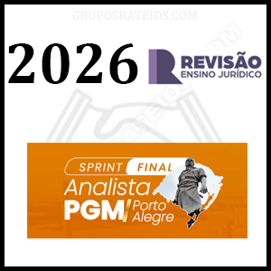 Sprint Analista PGM/Porto Alegre [2026] Rateio Ensino Jurídico