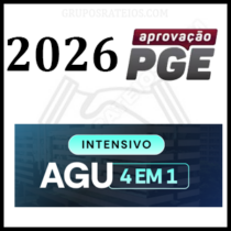 INTENSIVO AGU 2026 [4 EM 1] Rateio Aprovação PGE