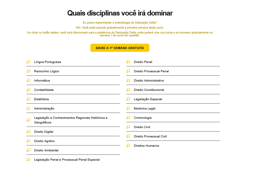 Informações RETA FINAL PC-MA 2 EM 1 para DELEGADO E OFICIAL INVESTIGADOR DE POLÍCIA [2026.2] Rateio Dedicação Delta